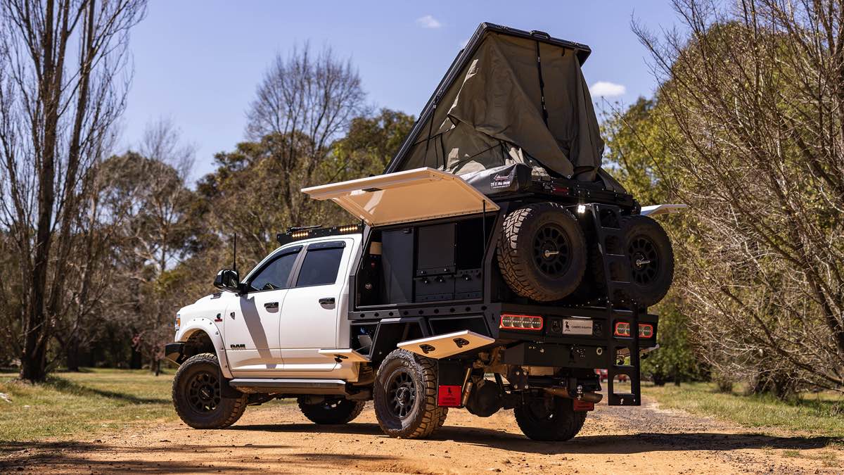 Ram 3500 Ute Canopy and Tray for Camping and Touring - Canero Industries