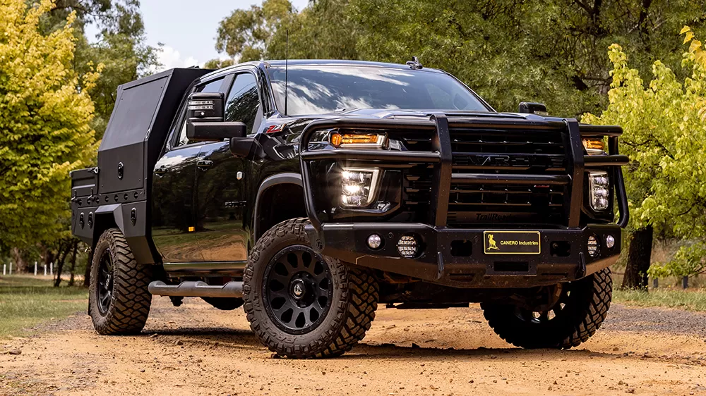 Silverado 2500 Premium Alloy Tray & Canopy - Canero Industries