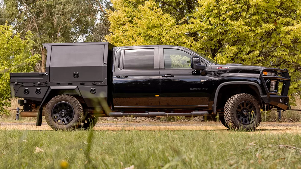 Silverado 2500 Premium Alloy Tray & Canopy - Canero Industries