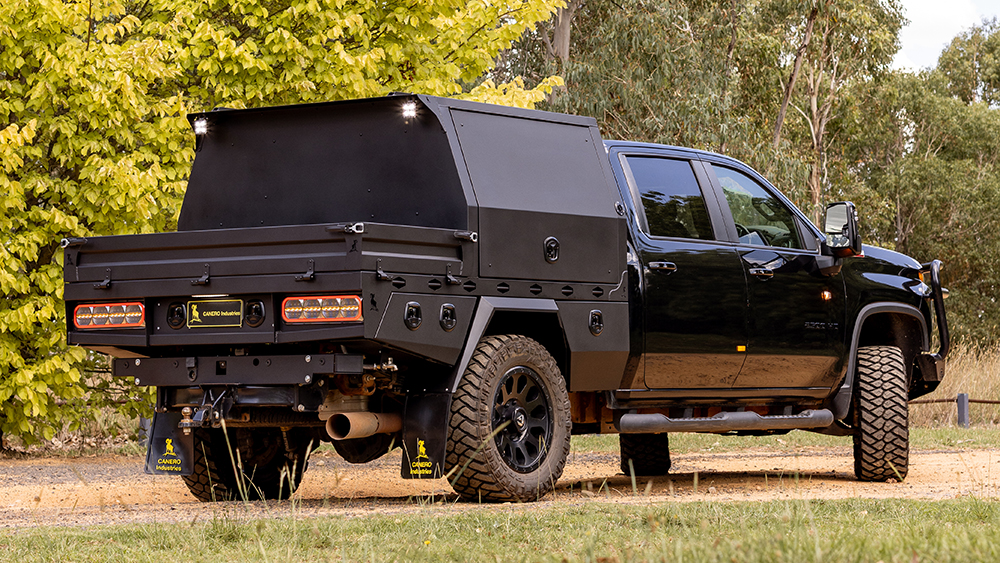 Silverado 2500 Premium Alloy Tray & Canopy - Canero Industries
